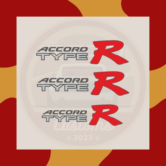 Emblema Honda Accord Type-R