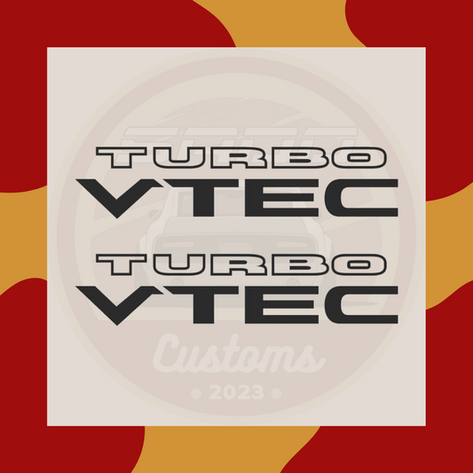Emblema Honda Turbo VTEC